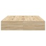Cama con Almacenamiento Roble Sonoma Madera elaborada 140 x 200 cm de , Camas y somieres - Ref: Foro24-3335431, Precio: 313,1...