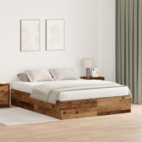 Estructura de Cama de Almacenamiento Madera Vieja 135x190 cm von , Betten und Lattenroste - Ref: Foro24-3335443, Preis: 323,7...