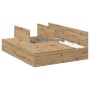 Cama con Almacenamiento Roble Artesanal Madera Elaborada Doble by , Beds and slatted bases - Ref: Foro24-3335444, Price: 306,...