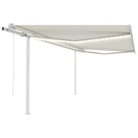 Automatische Markise mit LED und Windsensor, creme, 4,5x3,5 m. von vidaXL, Markisen - Ref: Foro24-3070052, Preis: 760,34 €, R...