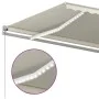 Toldo automático con LED y sensor de viento crema 4,5x3,5 m by vidaXL, Awnings - Ref: Foro24-3070052, Price: 760,34 €, Discou...