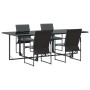 Set de Comedor de Jardín de 6 Piezas con Cojines de Acero y Textilene von , Gartensets - Ref: Foro24-3335858, Preis: 273,79 €...