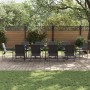 Conjunto de Comedor de Jardín de 13 Piezas con Cojines de Acero y Textileno by , Garden sets - Ref: Foro24-3335869, Price: 50...