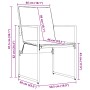 Conjunto de Comedor de Jardín de 13 Piezas con Cojines de Acero y Textileno by , Garden sets - Ref: Foro24-3335869, Price: 50...