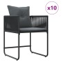 Conjunto de Comedor de Jardín de 13 Piezas con Cojines de Acero y Ratán Sintético by , Garden sets - Ref: Foro24-3335884, Pri...