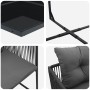 Conjunto de Comedor de Jardín de 13 Piezas con Cojines de Acero y Ratán Sintético by , Garden sets - Ref: Foro24-3335884, Pri...
