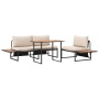Juego de Comedor de Jardín de 3 Piezas con Cojines Color Taupe by , Garden sets - Ref: Foro24-3335890, Price: 415,31 €, Disco...