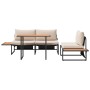 Juego de Comedor de Jardín de 3 Piezas con Cojines Color Taupe by , Garden sets - Ref: Foro24-3335890, Price: 415,31 €, Disco...