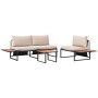 Conjunto de sofá de jardín de 3 piezas con cojines taupe von , Gartensets - Ref: Foro24-3335893, Preis: 384,54 €, Rabatt: %