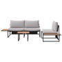 Conjunto de Sofá de Jardín de 3 Piezas con Cojines Gris Claro von , Gartensets - Ref: Foro24-3335892, Preis: 415,34 €, Rabatt: %