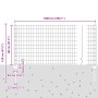 Euro Fence con 5 postes en verde 0.8x10 m de acero by , fence posts - Ref: Foro24-3335974, Price: 52,47 €, Discount: %