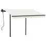 Toldo automático con LED y sensor de viento color crema 3x2,5 m de vidaXL, Toldos - Ref: Foro24-3070112, Precio: 551,26 €, De...
