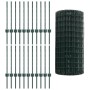 Juego de Cerca Euro de Set de 3 Verde Metal, recubierto de PVC by , fence posts - Ref: Foro24-3336030, Price: 169,67 €, Disco...