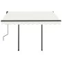 Toldo automático con LED y sensor de viento color crema 3x2,5 m de vidaXL, Toldos - Ref: Foro24-3070112, Precio: 551,26 €, De...