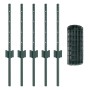 Euro Fence Set de 2 Verde Acero con Revestimiento en Polvo by , fence posts - Ref: Foro24-3336039, Price: 38,83 €, Discount: %