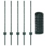 Set de Vallas de Jardín Rústicas Set de 2 Verde Acero Duradero by , fence posts - Ref: Foro24-3336041, Price: 51,35 €, Discou...
