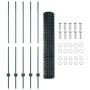 Conjunto de Valla Euro Conjunto de 2 Verde Metal Grande by , fence posts - Ref: Foro24-3336044, Price: 80,30 €, Discount: %