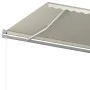 Manual retractable awning with cream poles 5x3.5 m by vidaXL, Awnings - Ref: Foro24-3070057, Price: 497,35 €, Discount: %