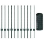 Set de Cerca de Jardín Set de 2 Verde Acero 25 x 0.8 m Duradero by , fence posts - Ref: Foro24-3336049, Price: 101,05 €, Disc...