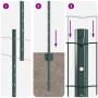 Set de Cerca de Jardín Set de 2 Verde Polietileno 25 x 1.2 m von , Zaunpfosten - Ref: Foro24-3336051, Preis: 142,57 €, Rabatt: %