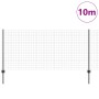 Conjunto de Valla de Jardín 2 Paquete Gris Metal 10 x 1 m by , fence posts - Ref: Foro24-3336057, Price: 72,58 €, Discount: %
