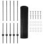 Conjunto de Valla de Jardín 2 Paquete Gris Metal 10 x 1 m by , fence posts - Ref: Foro24-3336057, Price: 72,58 €, Discount: %