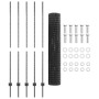 Conjunto de Cerca de Jardín Set de 2 Gris by , fence posts - Ref: Foro24-3336060, Price: 103,62 €, Discount: %