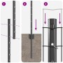 Conjunto de Cerca de Jardín Set de 2 Gris by , fence posts - Ref: Foro24-3336060, Price: 103,62 €, Discount: %