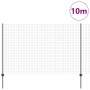 Juego de Valla de Jardín de Set de 2 Gris Acero Galvanizado by , fence posts - Ref: Foro24-3336061, Price: 108,52 €, Discount: %
