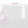 Juego de Valla de Jardín de Set de 2 Gris Acero Galvanizado by , fence posts - Ref: Foro24-3336061, Price: 108,52 €, Discount: %
