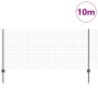 Juego de Cercas de Jardín Set de 2 Gris Metal 10 x 1 m by , fence posts - Ref: Foro24-3336065, Price: 69,67 €, Discount: %