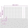 Juego de Cercas de Jardín Set de 2 Gris Metal 10 x 1 m by , fence posts - Ref: Foro24-3336065, Price: 69,67 €, Discount: %