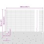 valla Euro con 10 postes grises 1.2x10 m de acero by , fence posts - Ref: Foro24-3336066, Price: 74,49 €, Discount: %