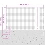 Juego de Cercas Enrollables de Jardín Conjunto de 2 Gris Metal by , fence posts - Ref: Foro24-3336067, Price: 92,90 €, Discou...