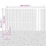 Juego de Cerca de Jardín 2 Piezas Gris Oscuro Acero Galvanizado de , Postes de cerca - Ref: Foro24-3336069, Precio: 103,82 €,...