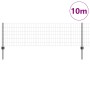 Valla Euro con 5 Postes de U Gris 0.6x10 m de Acero by , fence posts - Ref: Foro24-3336071, Price: 45,16 €, Discount: %