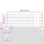 Juego de cercas de jardín Set de 2 Gris Metal 10 x 0.4 m by , fence posts - Ref: Foro24-3336070, Price: 40,28 €, Discount: %