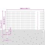 Set de Cercas Euro Set de 2 Gris Acero galvanizado Grande by , fence posts - Ref: Foro24-3336072, Price: 50,87 €, Discount: %