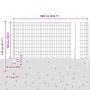 Juego de Cerca Euro Juego de 2 Gris by , fence posts - Ref: Foro24-3336073, Price: 63,39 €, Discount: %