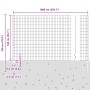 Conjunto de Vallas de Jardín Set de 2 Gris Metal 10 x 1.4 metros von , Zaunpfosten - Ref: Foro24-3336075, Preis: 88,45 €, Rab...