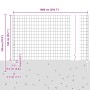 Cerca Euro con 10 Poste U Gris 1.4x10 m Acero by , fence posts - Ref: Foro24-3336083, Price: 72,98 €, Discount: %