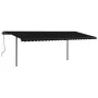 Manuell einziehbare Markise mit anthrazitgrauen Stangen 3,5 x 2,5 m von vidaXL, Markisen - Ref: Foro24-3070119, Preis: 341,97...