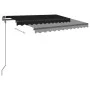 Manuell einziehbare Markise mit anthrazitgrauen Stangen 3,5 x 2,5 m von vidaXL, Markisen - Ref: Foro24-3070119, Preis: 341,97...