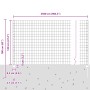 Cerca Euro de Metal Juego de 2 Gris Metal 25 x 1.2 m Duradera de , Postes de cerca - Ref: Foro24-3336103, Precio: 147,15 €, D...