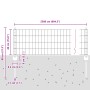 Juego de Cerca Euro Set de 2 Gris Acero con Revestimiento en Polvo by , fence posts - Ref: Foro24-3336104, Price: 63,49 €, Di...