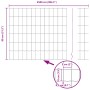 Juego de vallas jardín gris Conjunto de 2 Gris Metal 25 x 0.8 m by , fence posts - Ref: Foro24-3336106, Price: 115,14 €, Disc...