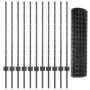 Set de Cerca de Jardín Set de 2 Gris Alambre de metal, Plástico von , Zaunpfosten - Ref: Foro24-3336112, Preis: 117,08 €, Rab...