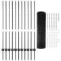Juego de Valla Euro Juego de 2 Gris Metal Grande Duradero by , fence posts - Ref: Foro24-3336118, Price: 131,76 €, Discount: %