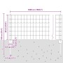 Juego de Cercas de Jardín Set de 3 Gris Oscuro Acero Estándar by , fence posts - Ref: Foro24-3336126, Price: 139,63 €, Discou...
