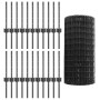 Juego de Cercas de Jardín de Set de 3 Gris Acero recubierto de PVC von , Zaunpfosten - Ref: Foro24-3336127, Preis: 104,62 €, ...